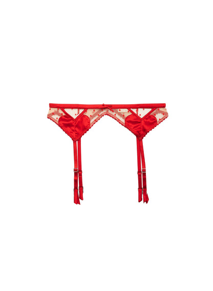 Fleur du Mal Red Amour Garter Belt