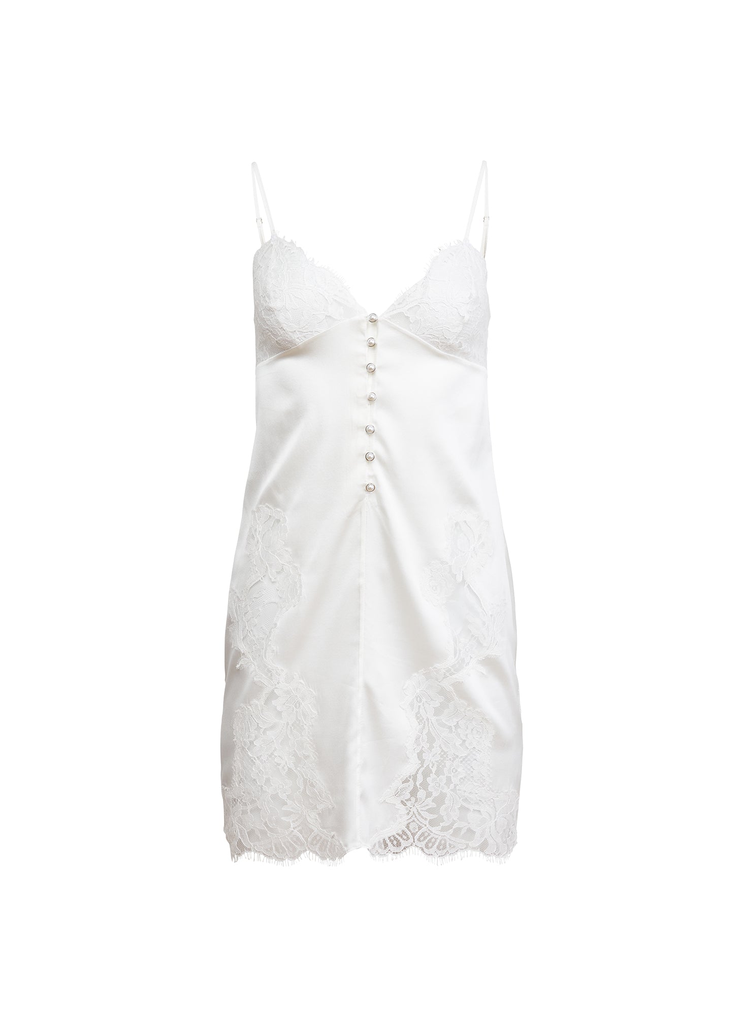Fleur du Mal Ivory Cléo Silk Mini Slip
