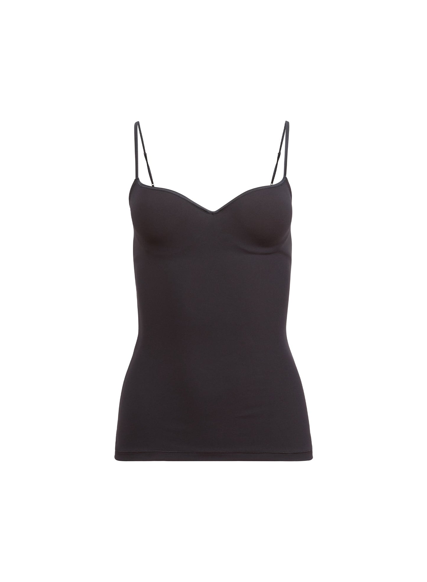 Fleur du Mal Black Jersey Built-In Bra Cami