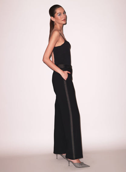 Fleur du Mal Black Jersey Built-In Bra Cami