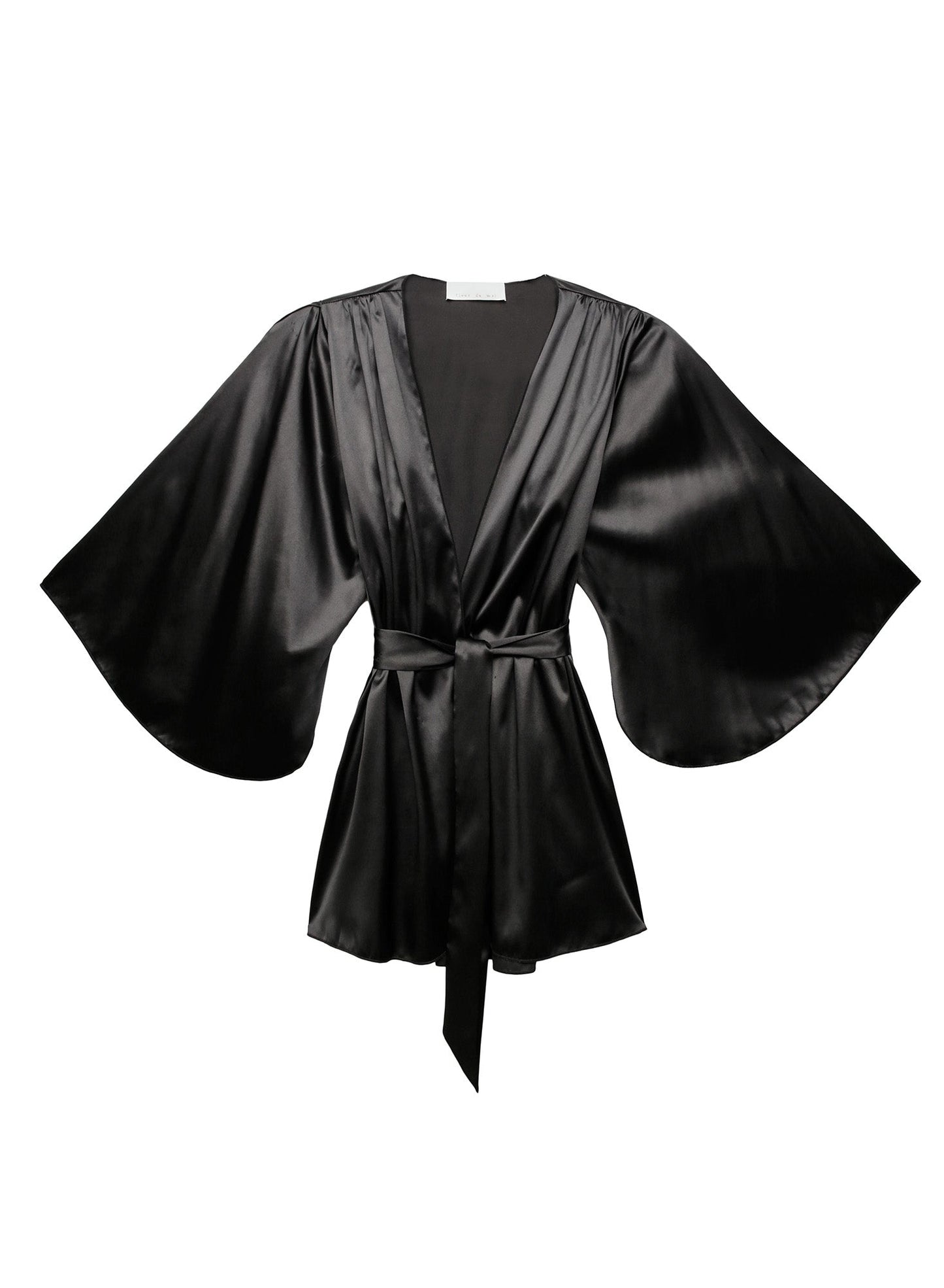 Fleur du Mal Black Angel Sleeve Robe