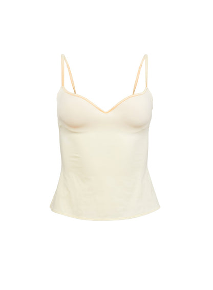 Fleur du Mal Buttercup Yellow Jersey Built-In Bra Cami