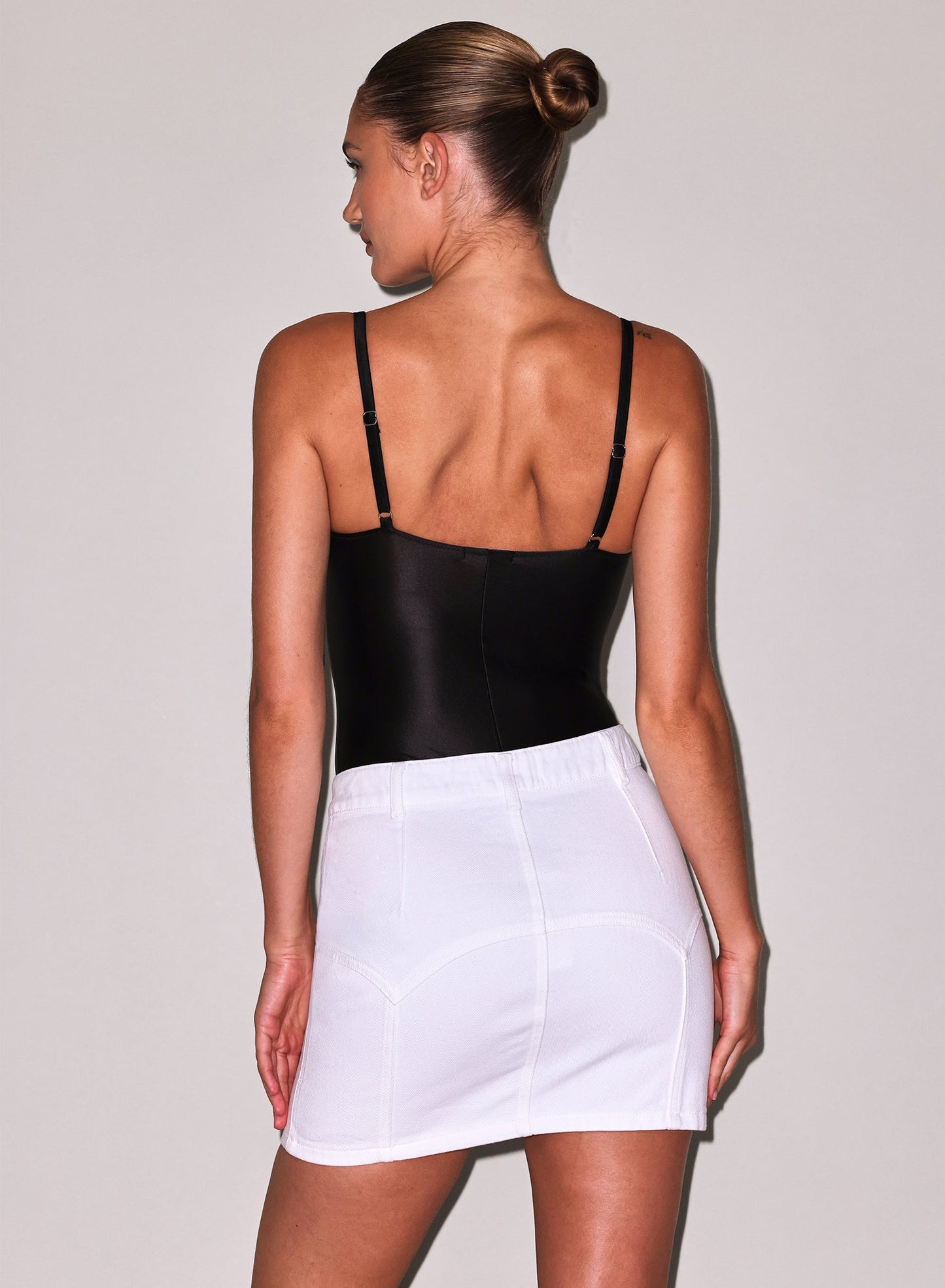 Fleur du Mal Black Le Gloss Wireless Bodysuit