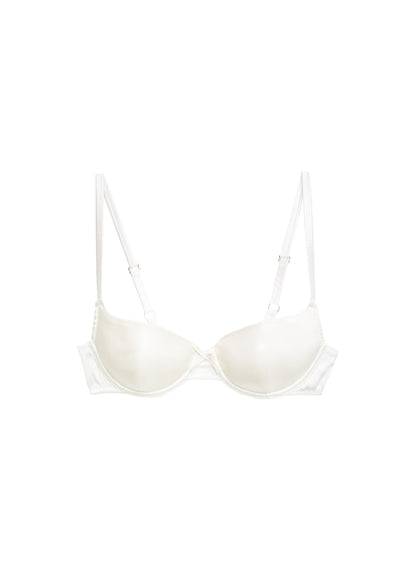 Fleur du Mal Ivory Seamless Luxe Balconette Bra