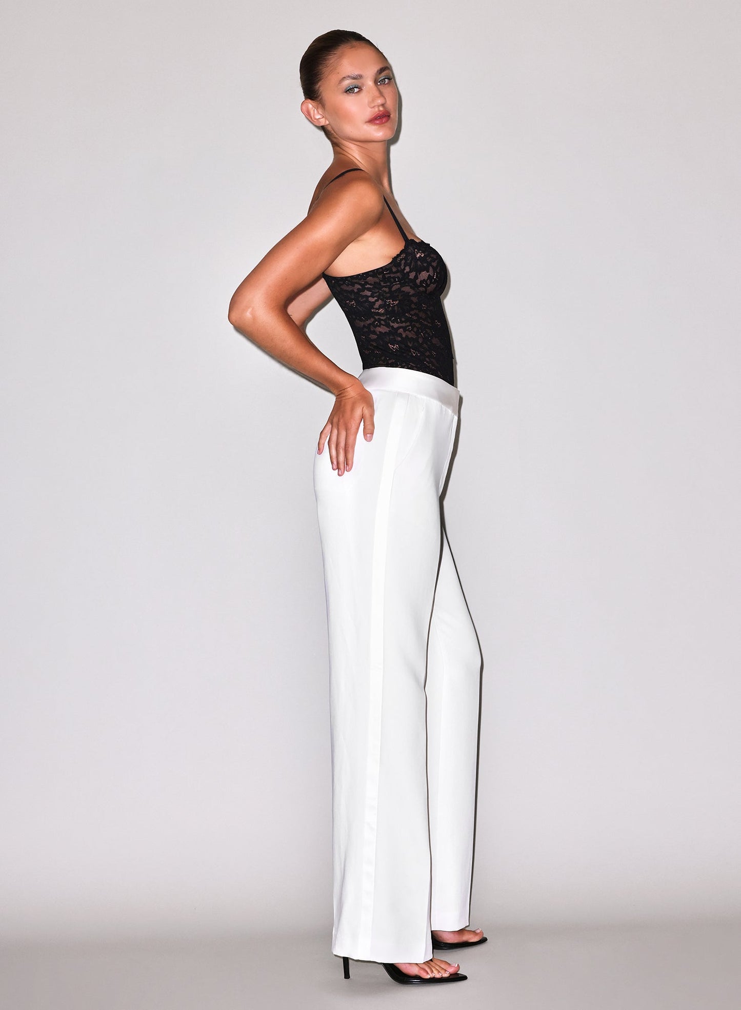 Fleur du Mal Ivory Tuxedo Pant