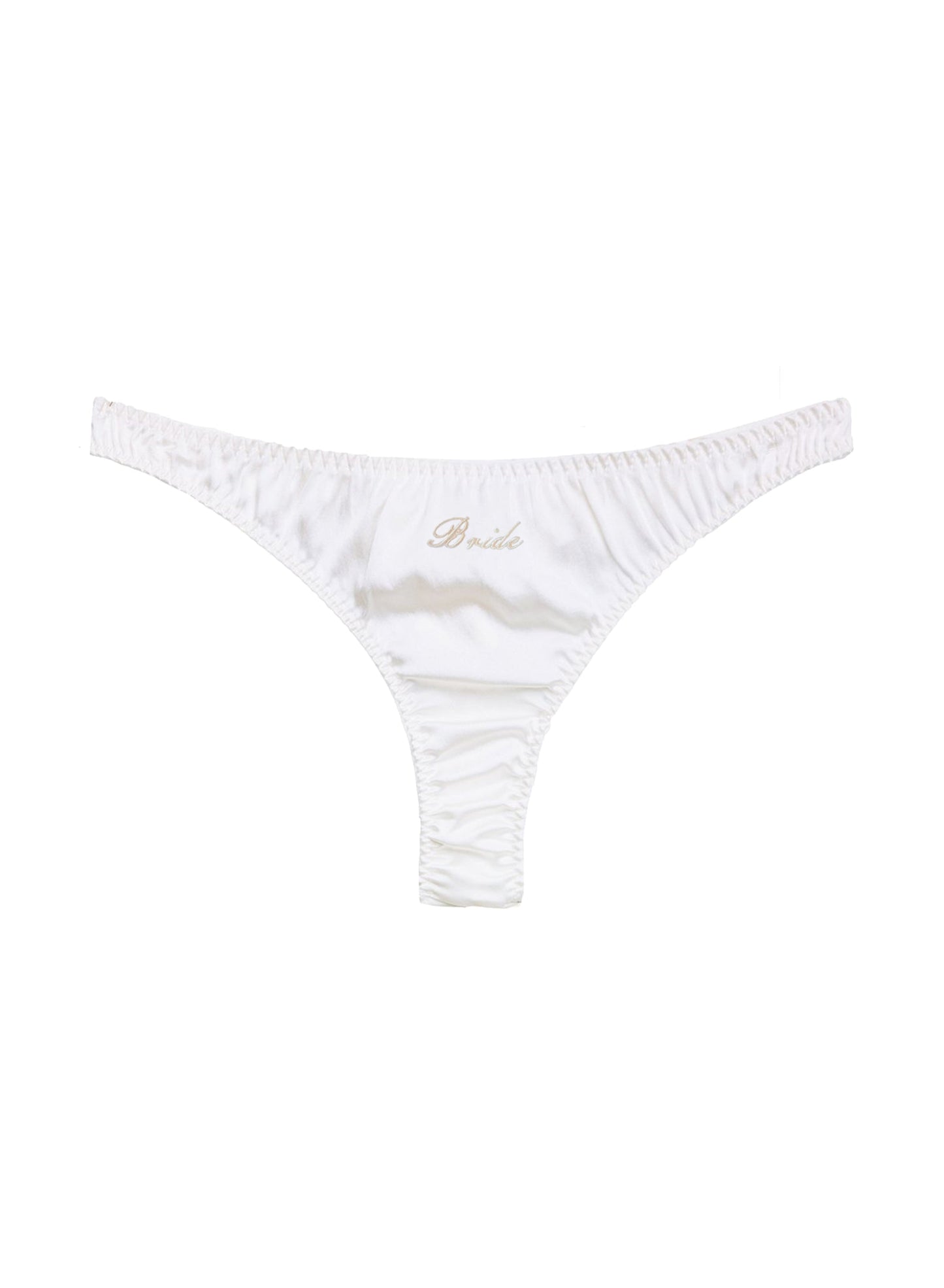 Fleur du Mal Ivory Bridal Luxe Thong