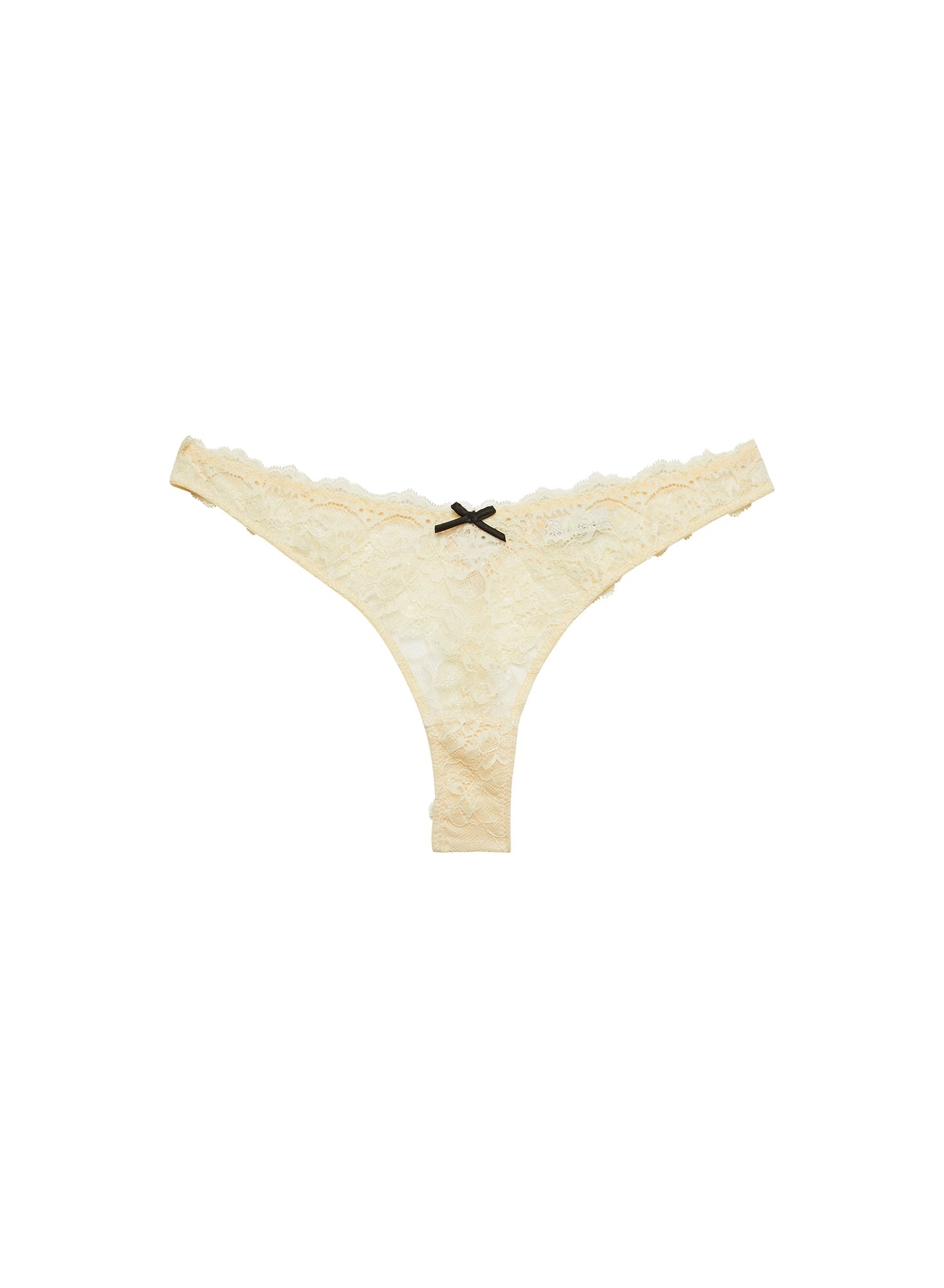 Fleur du Mal Buttercup Bianca Lace Thong