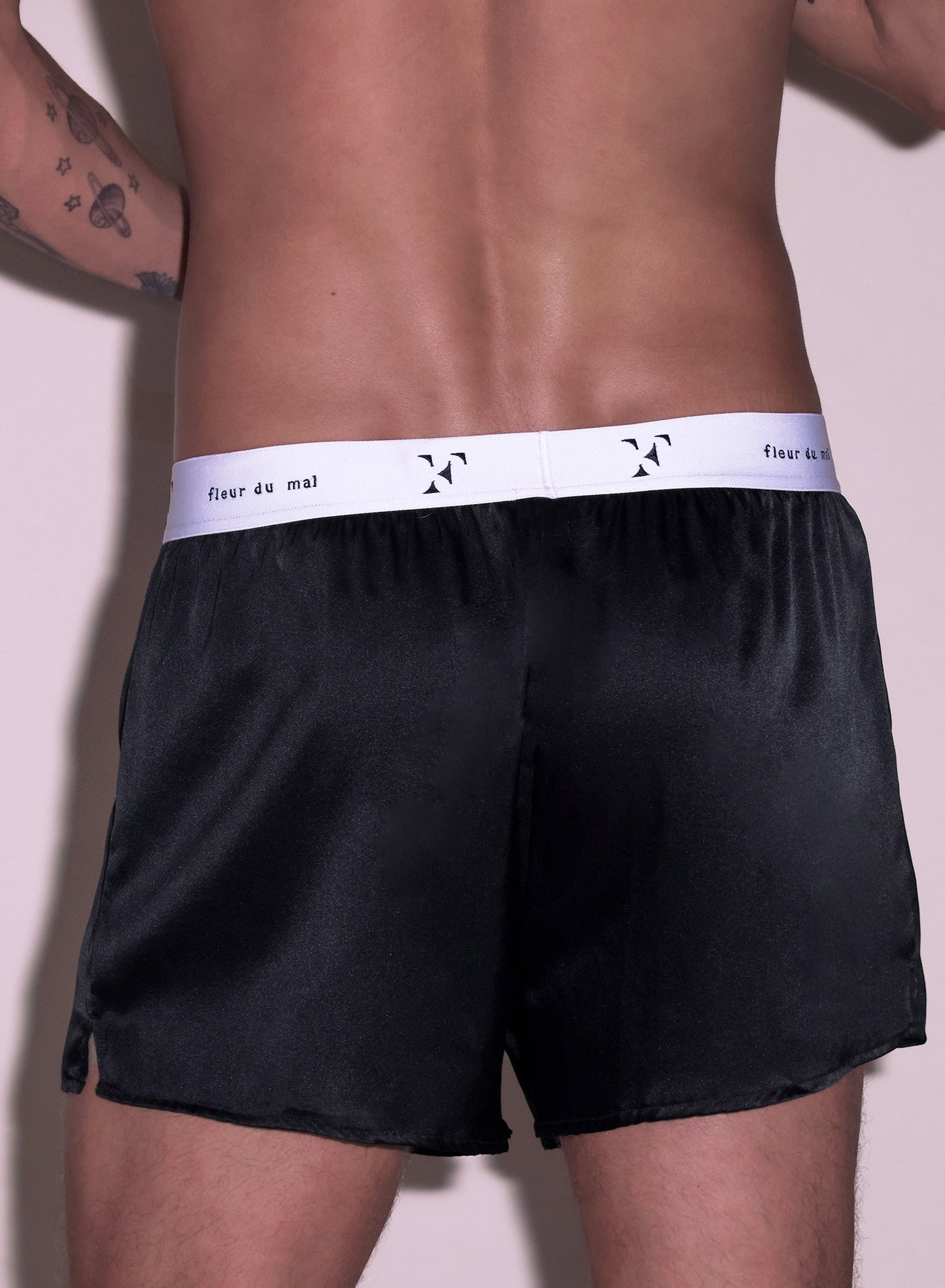 Fleur du Mal Black Unisex Boxer Short