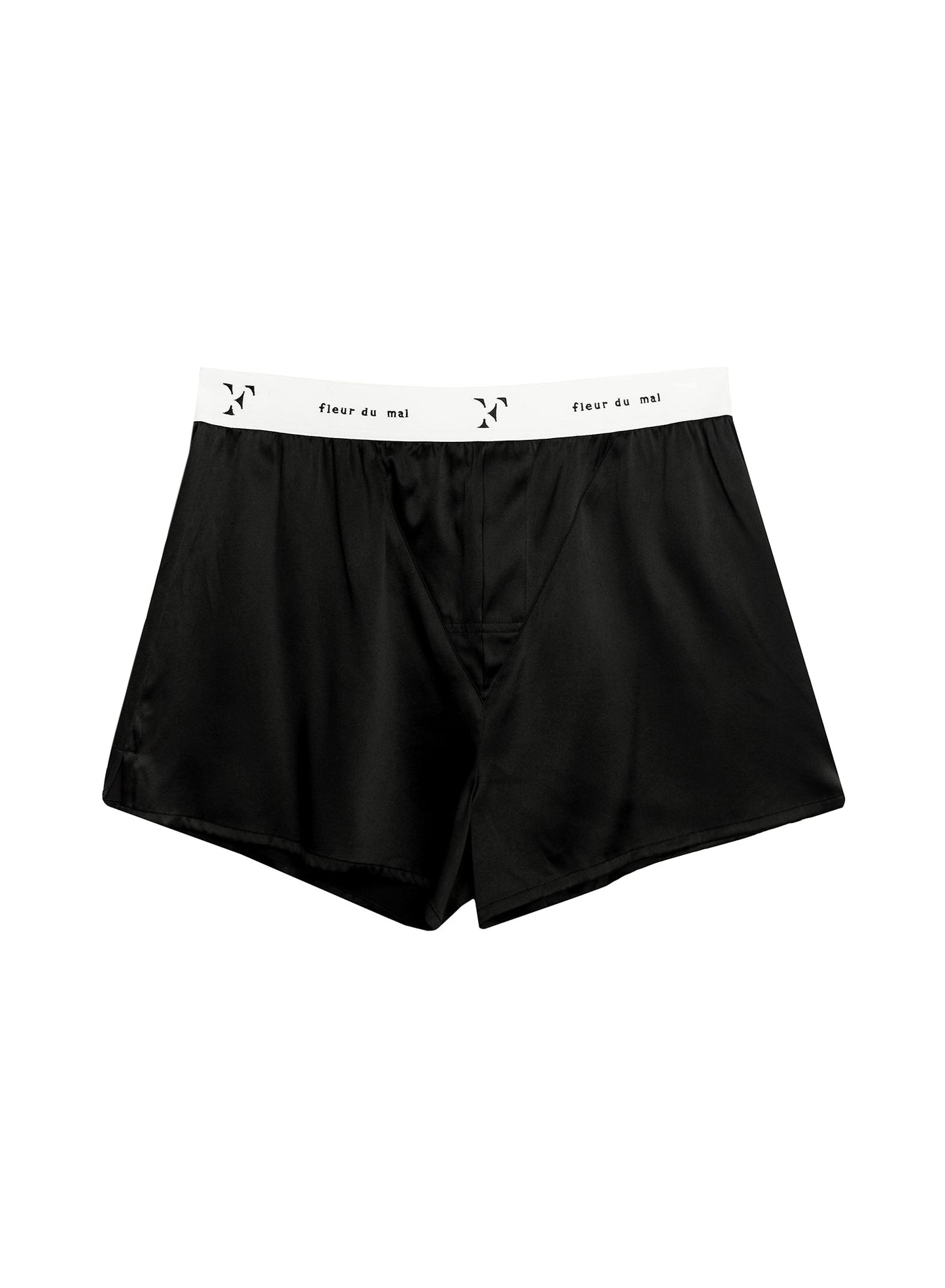 Fleur du Mal Black Unisex Boxer Short