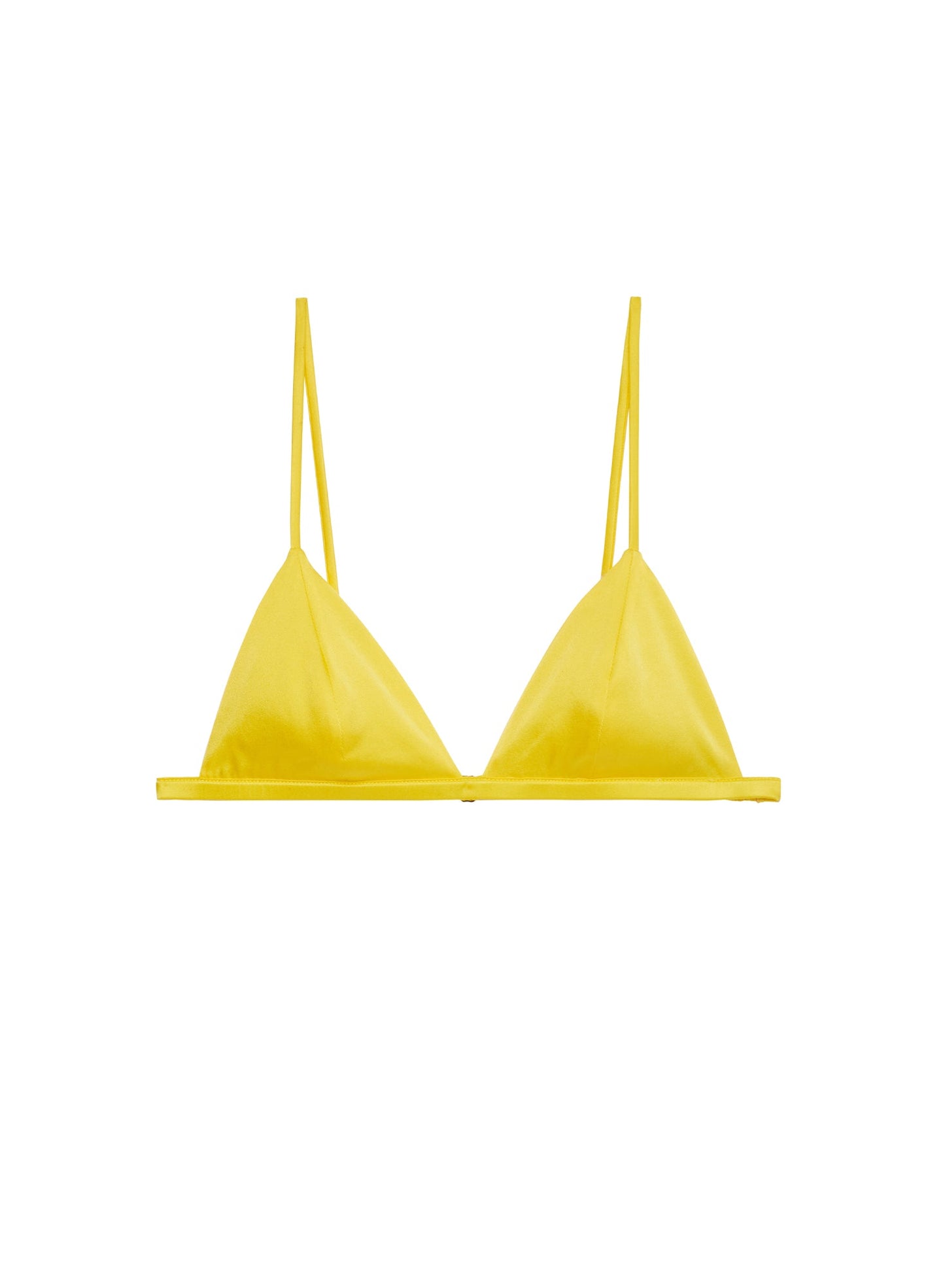 Fleur du Mal Lemon Luxe Triangle Bra