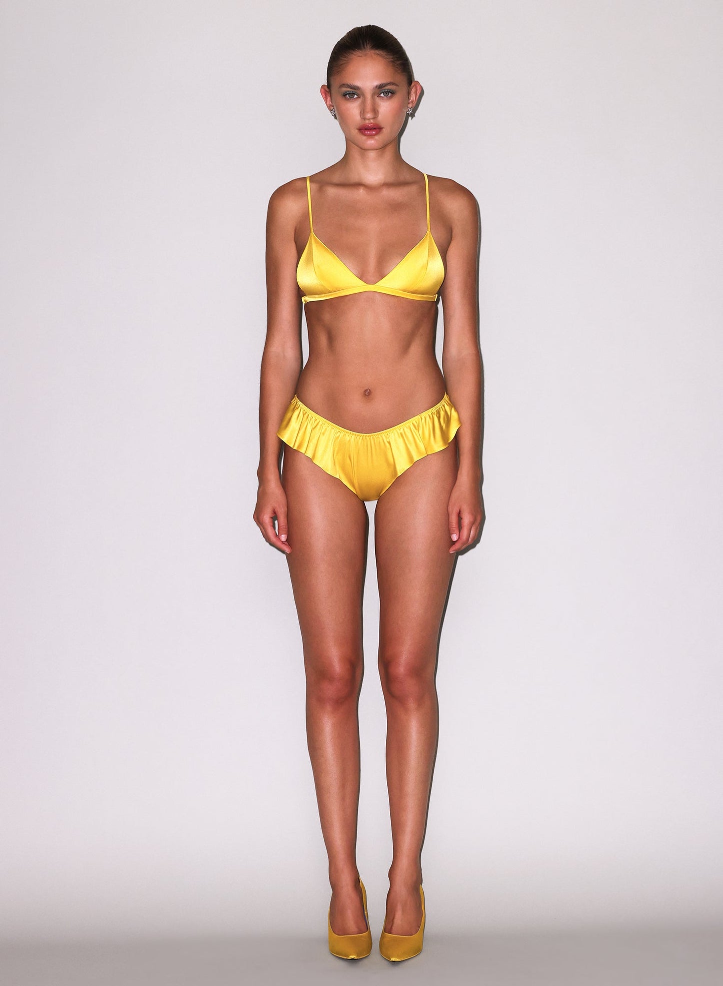 Fleur du Mal Lemon Luxe Triangle Bra