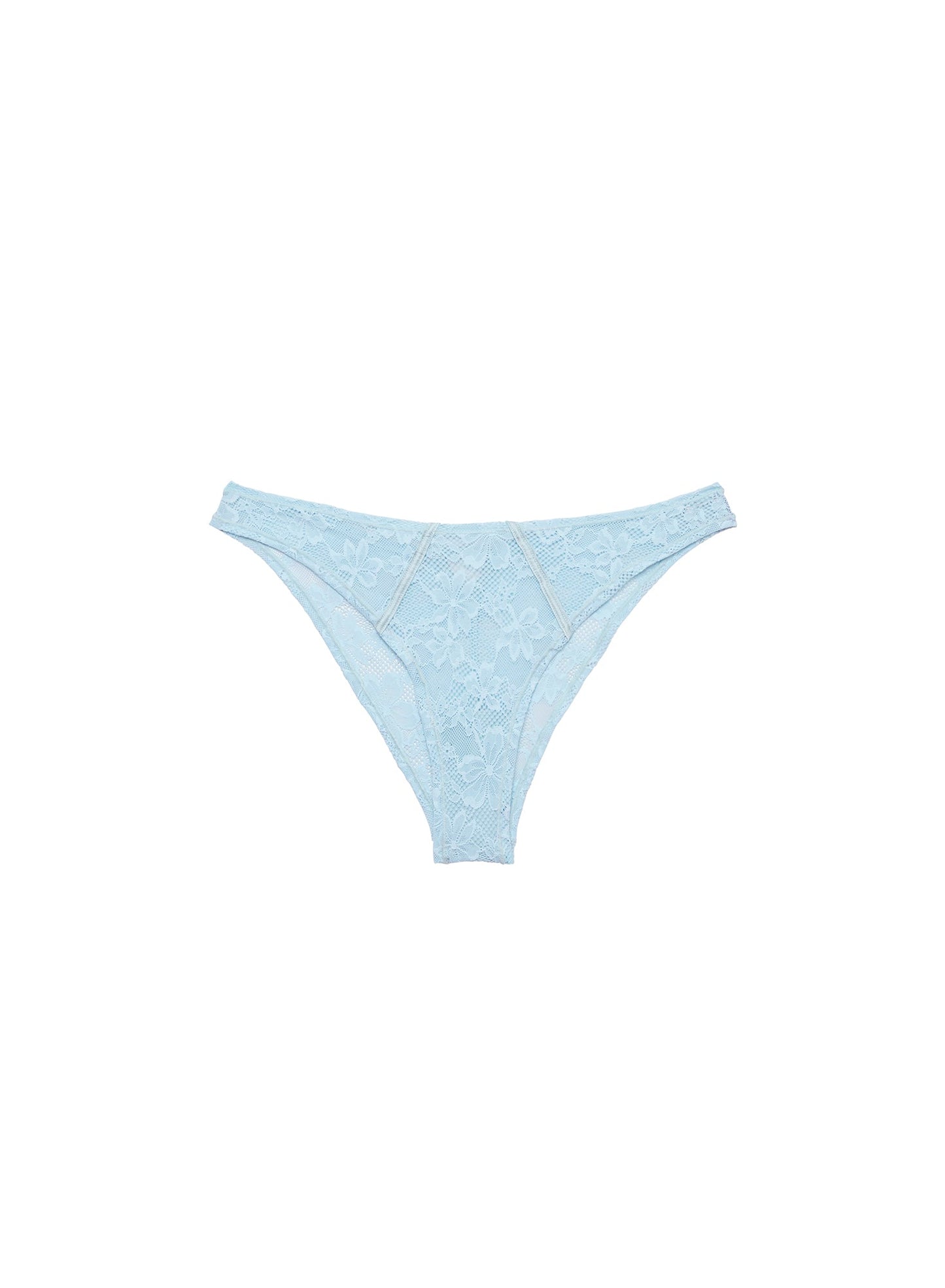 Fleur du Mal Blue Le Stretch Lace Cheeky
