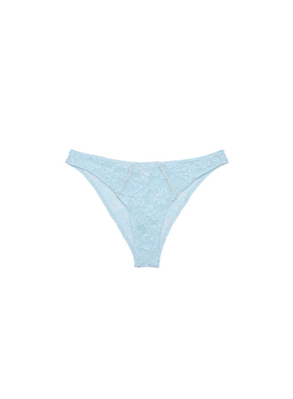 Fleur du Mal Blue Le Stretch Lace Cheeky