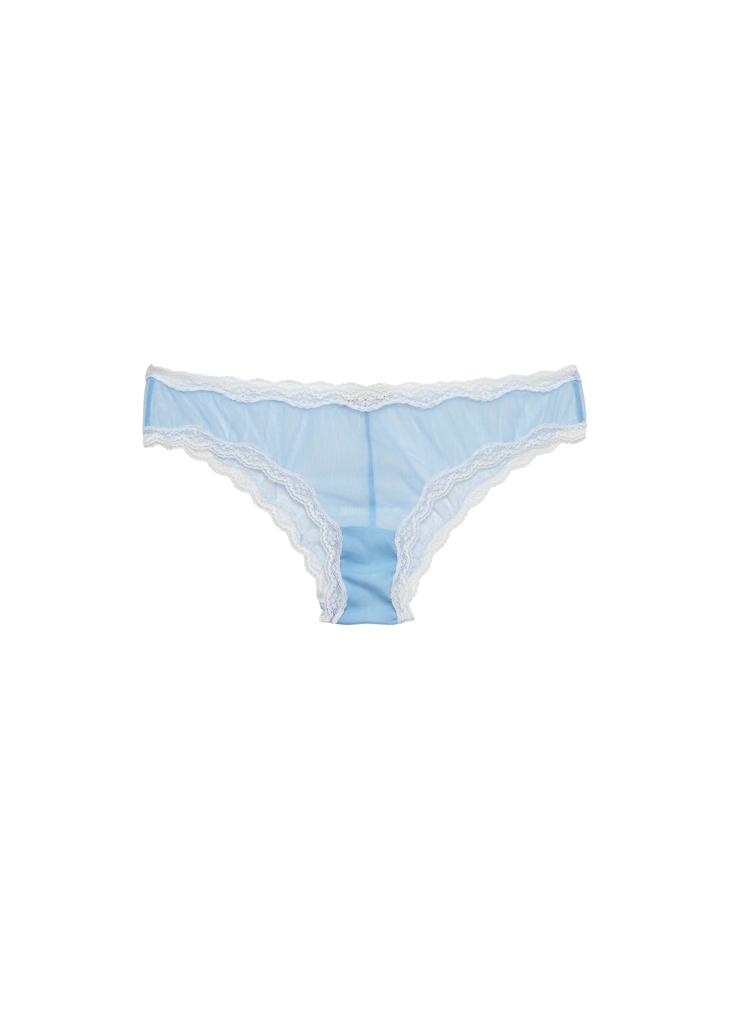 Fleur du Mal Light Blue Sheer Tulle Bikini
