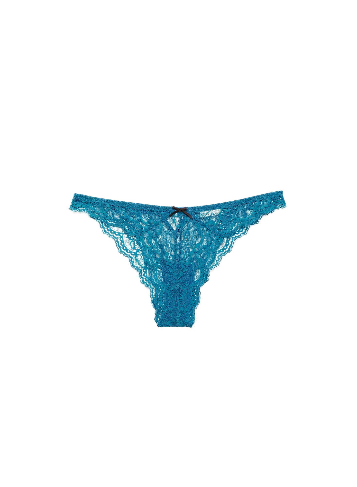 Fleur du Mal Aquamarine Bianca Lace Cheeky