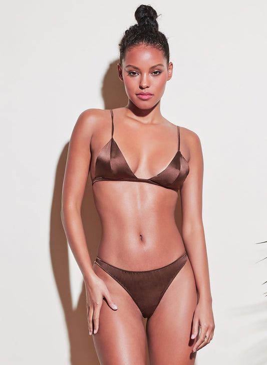 Fleur du Mal Cocoa Luxe Thong