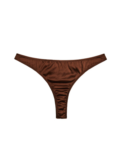 Fleur du Mal Cocoa Luxe Thong