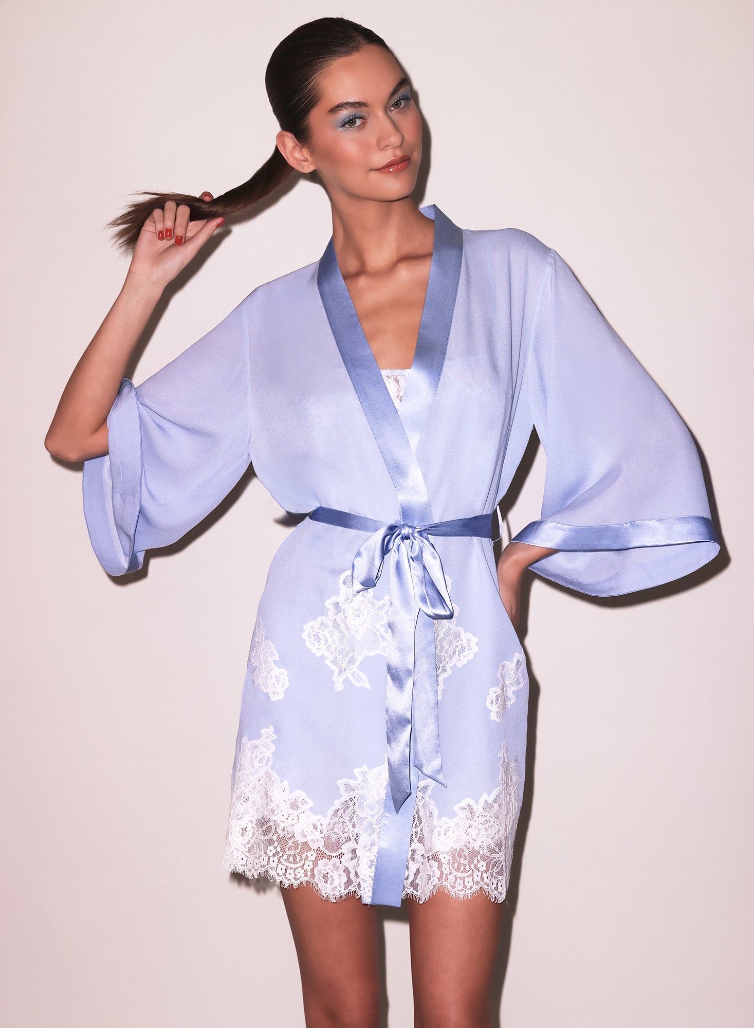 Fleur du Mal Cloud Juliet Lace Robe