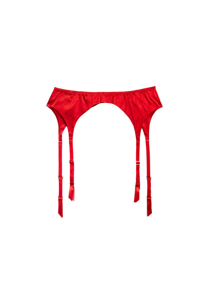 Fleur du Mal Red Luxe Classic Garter
