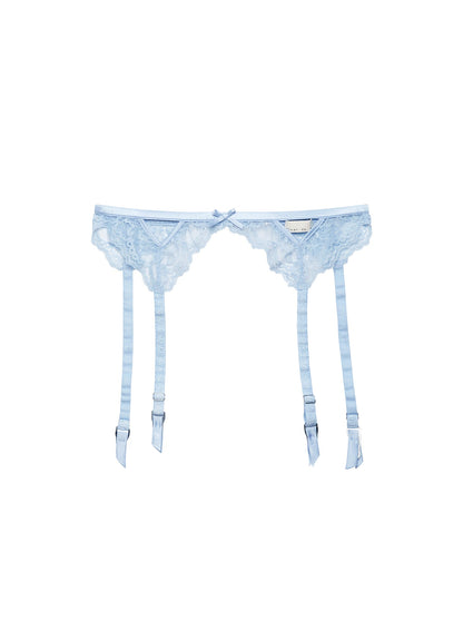 Fleur du Mal Forget Me Not Bianca Lace Garter Belt