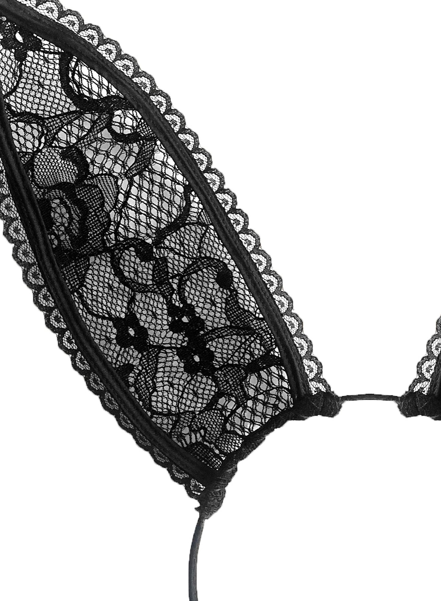 Fleur du Mal Black Lace Bunny Ears