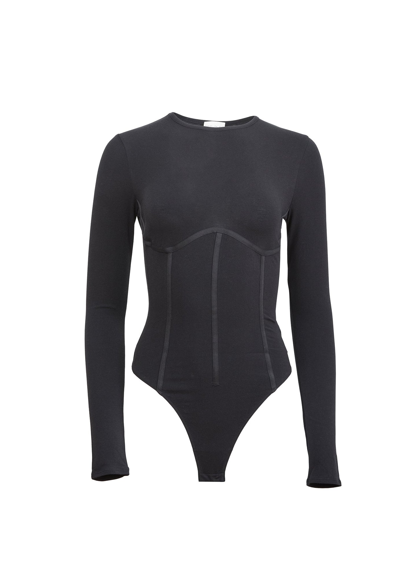 Fleur du Mal Black Organic Cotton T-Shirt Bodysuit