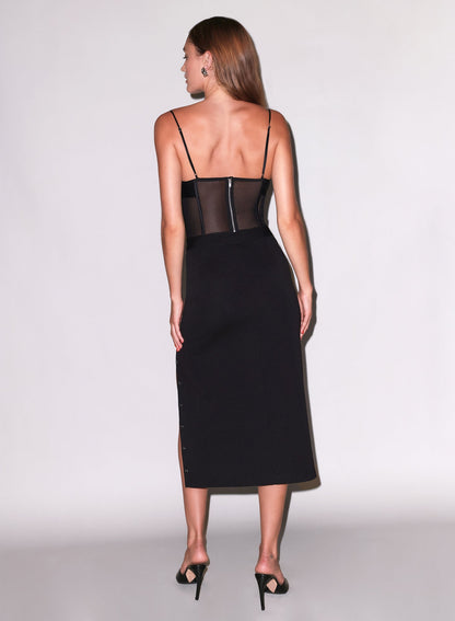 Fleur du Mal Black Nora Corset Top