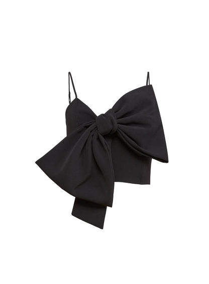 Fleur du Mal Black Blair Bow Top