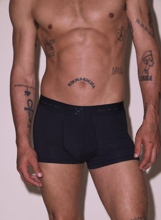 Fleur du Mal Black Men's Boxer Brief