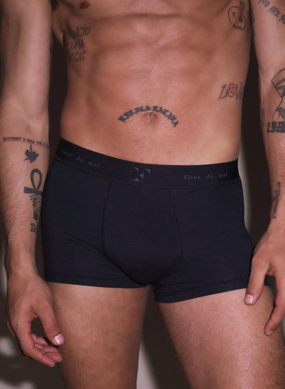 Fleur du Mal Black Men's Boxer Brief
