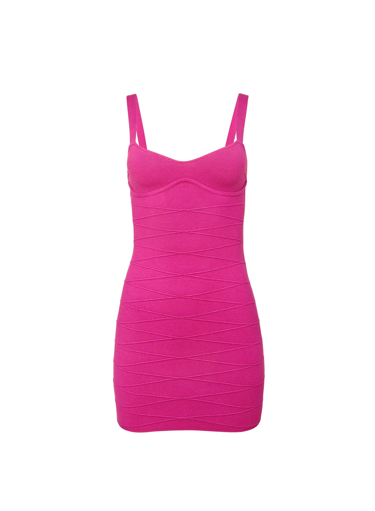 Fleur du Mal Wild Pink Bandage Dress