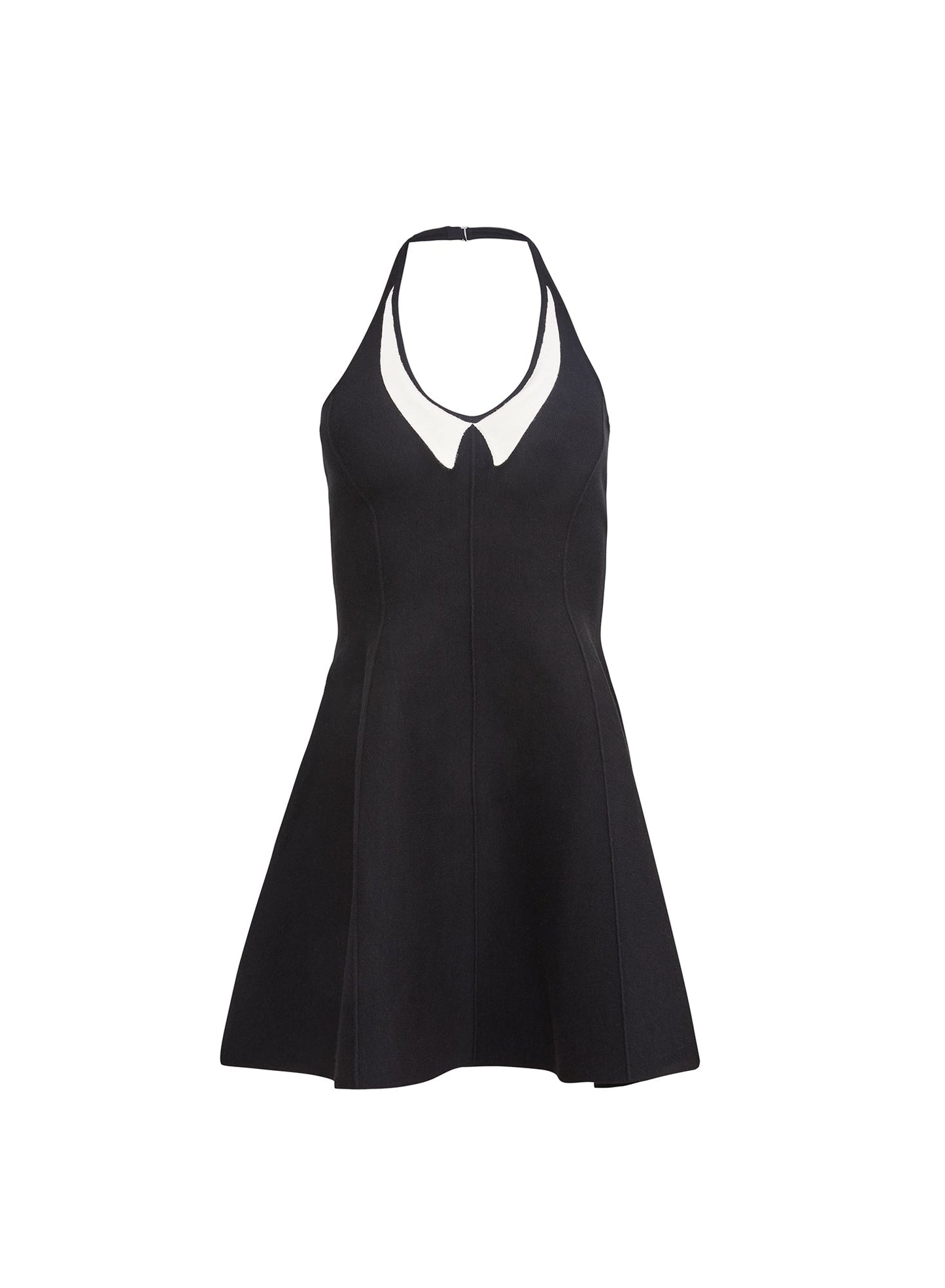 Fleur du Mal Black Collier Flared Corset Dress
