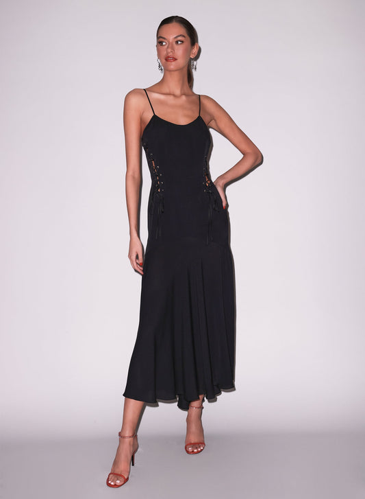 Fleur du Mal Black Gia Gown