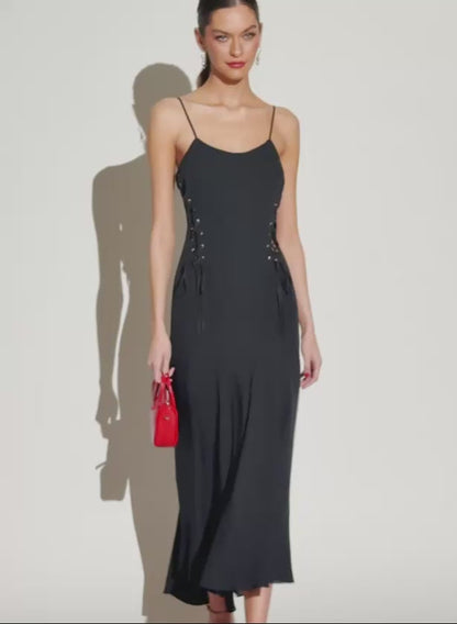 Fleur du Mal Black Gia Gown