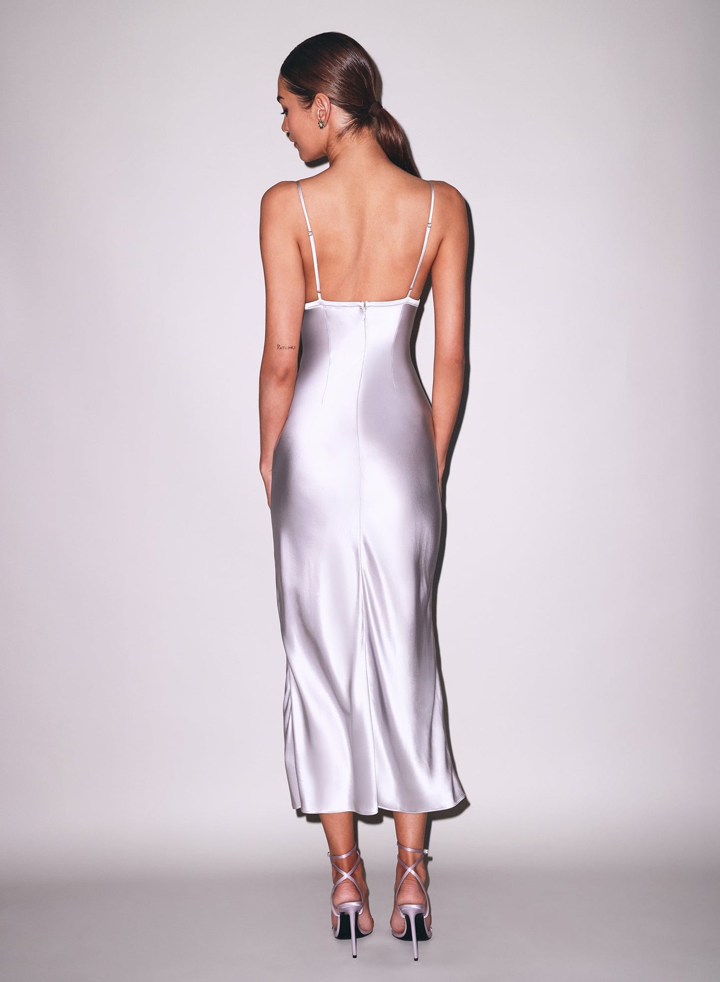 Fleur du Mal Platinum Lily Embroidery Cutout Slip