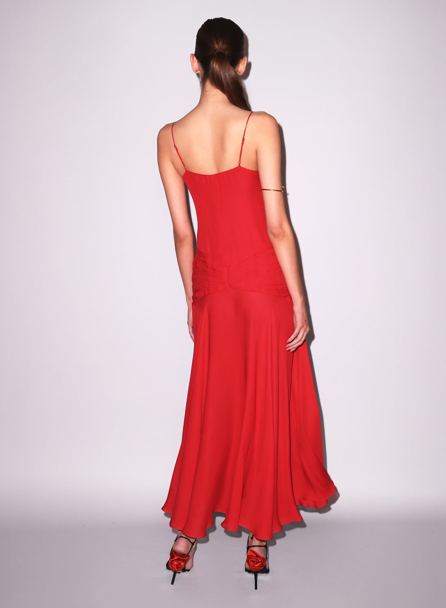 Fleur du Mal Red Nina Maxi Dress
