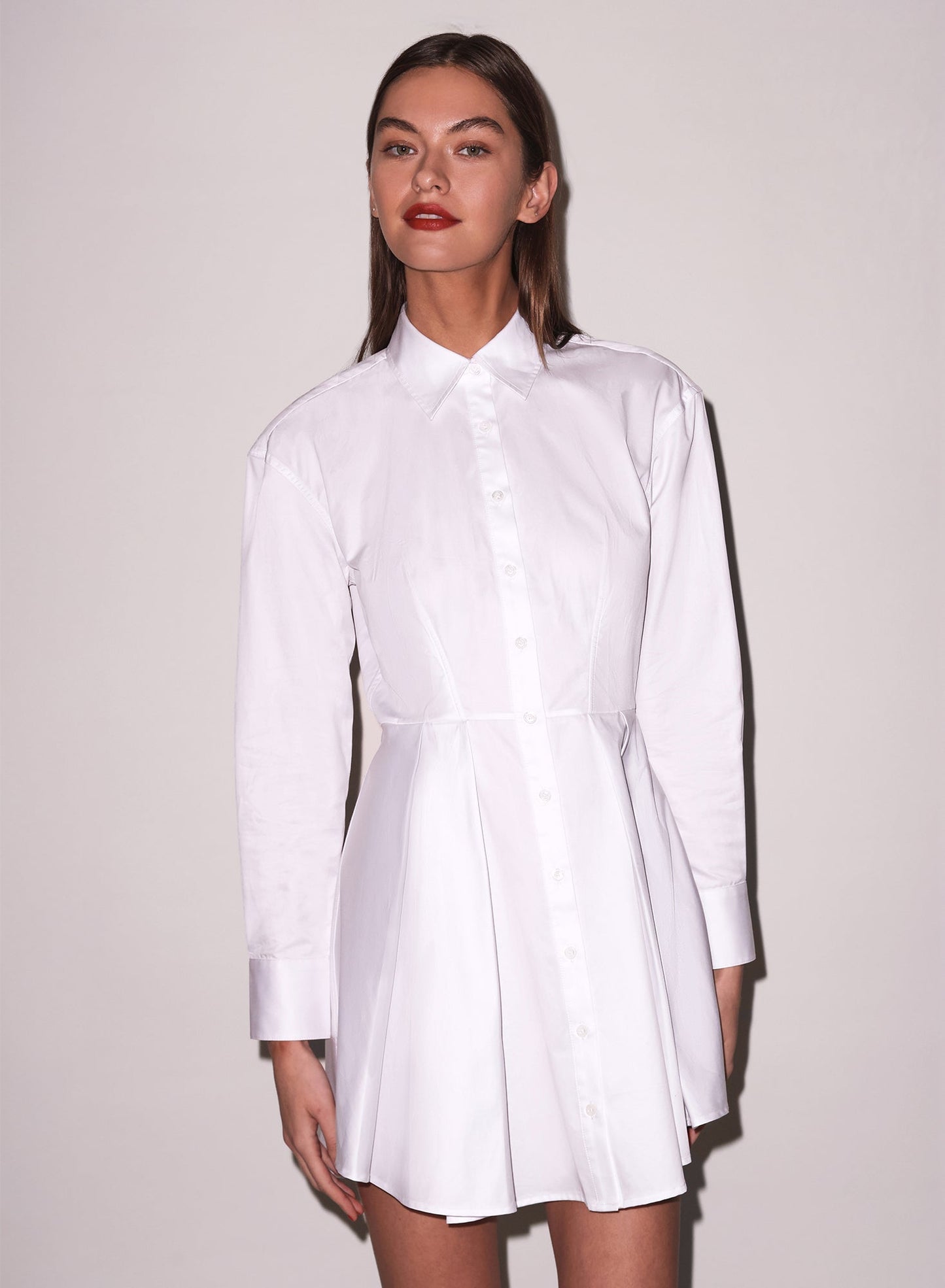 Fleur du Mal White Zoe Shirt Dress