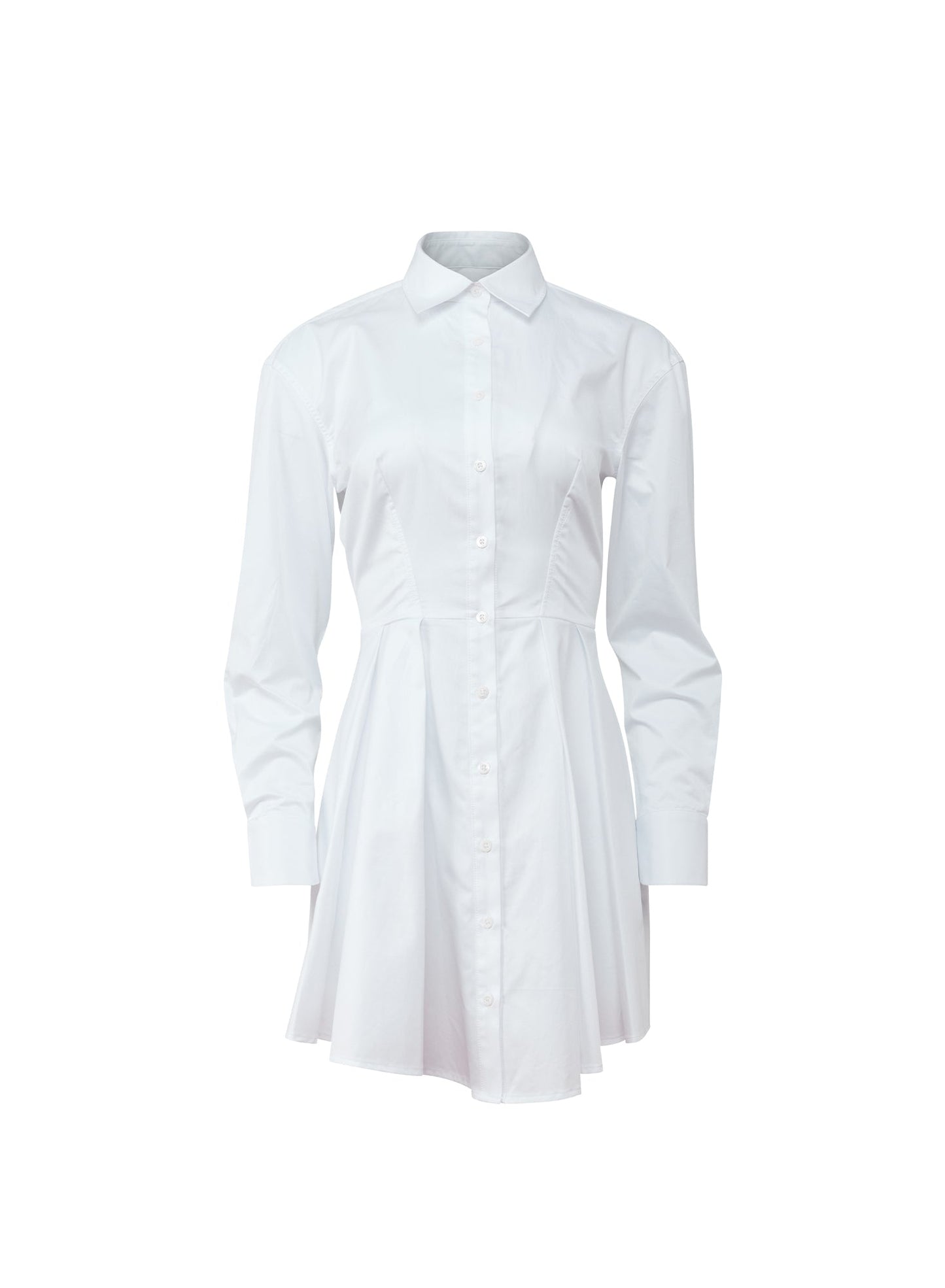 Fleur du Mal White Zoe Shirt Dress