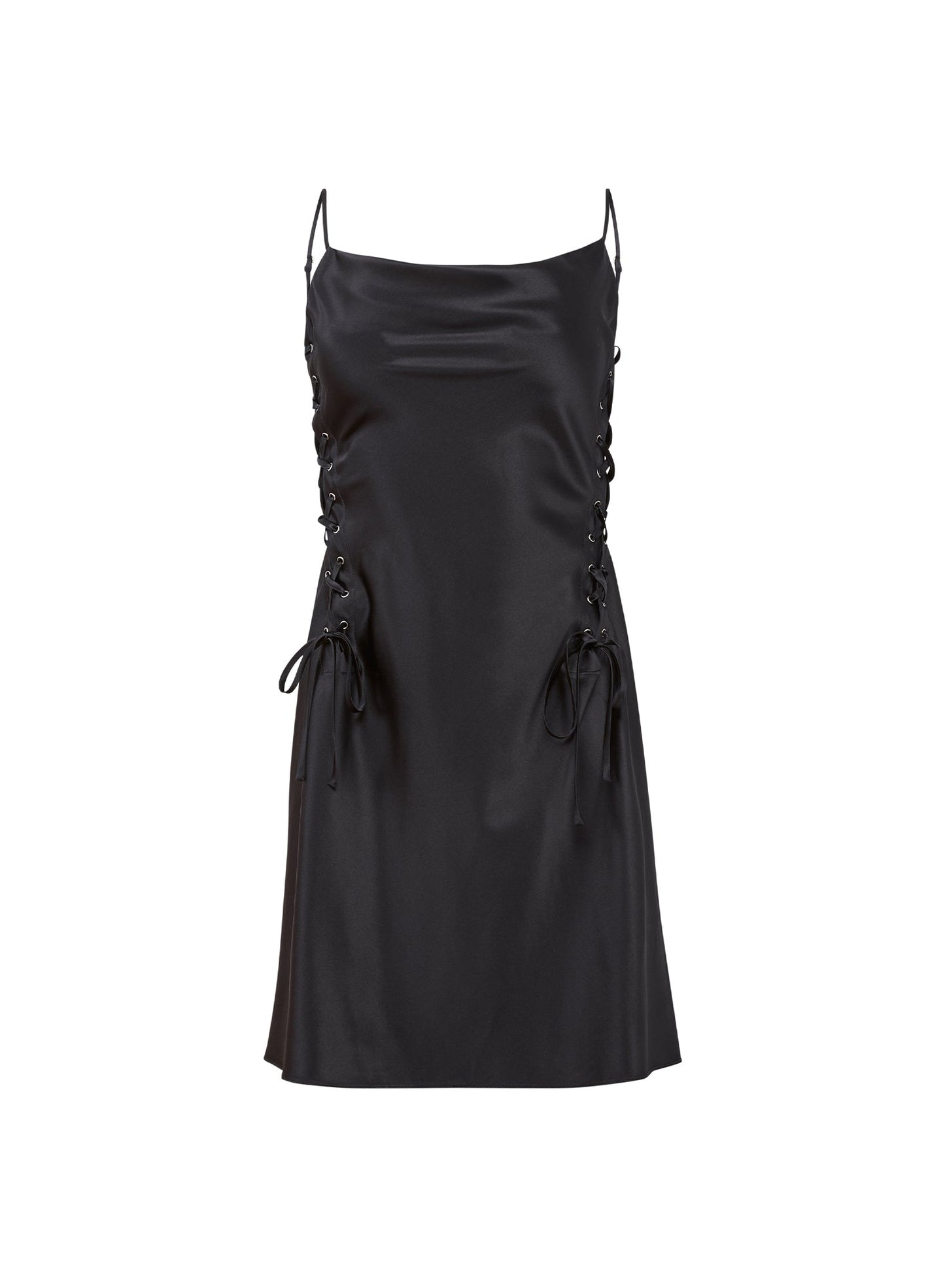 Fleur du Mal Black Ella Mini Dress