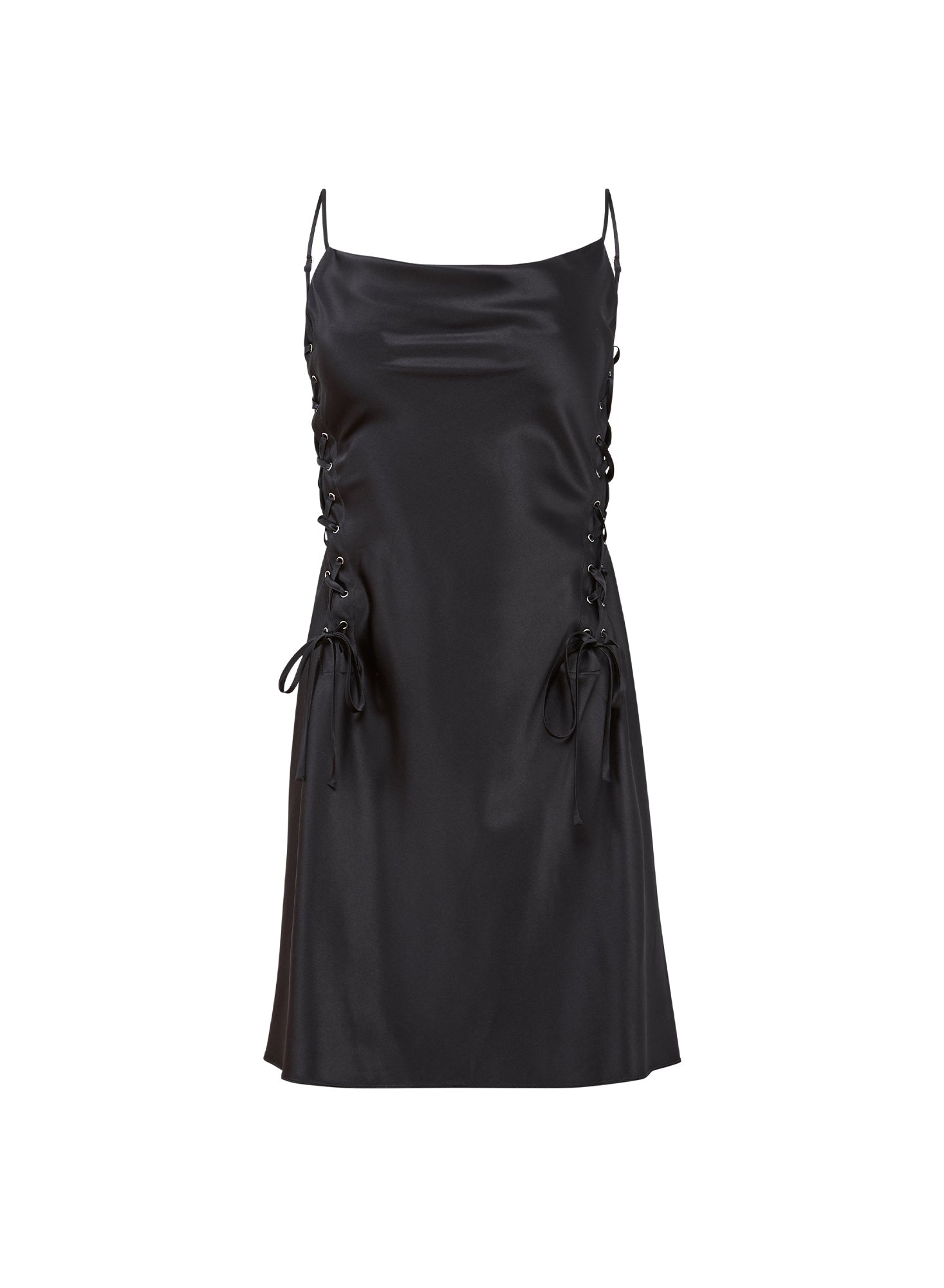 Fleur du Mal Black Ella Mini Dress