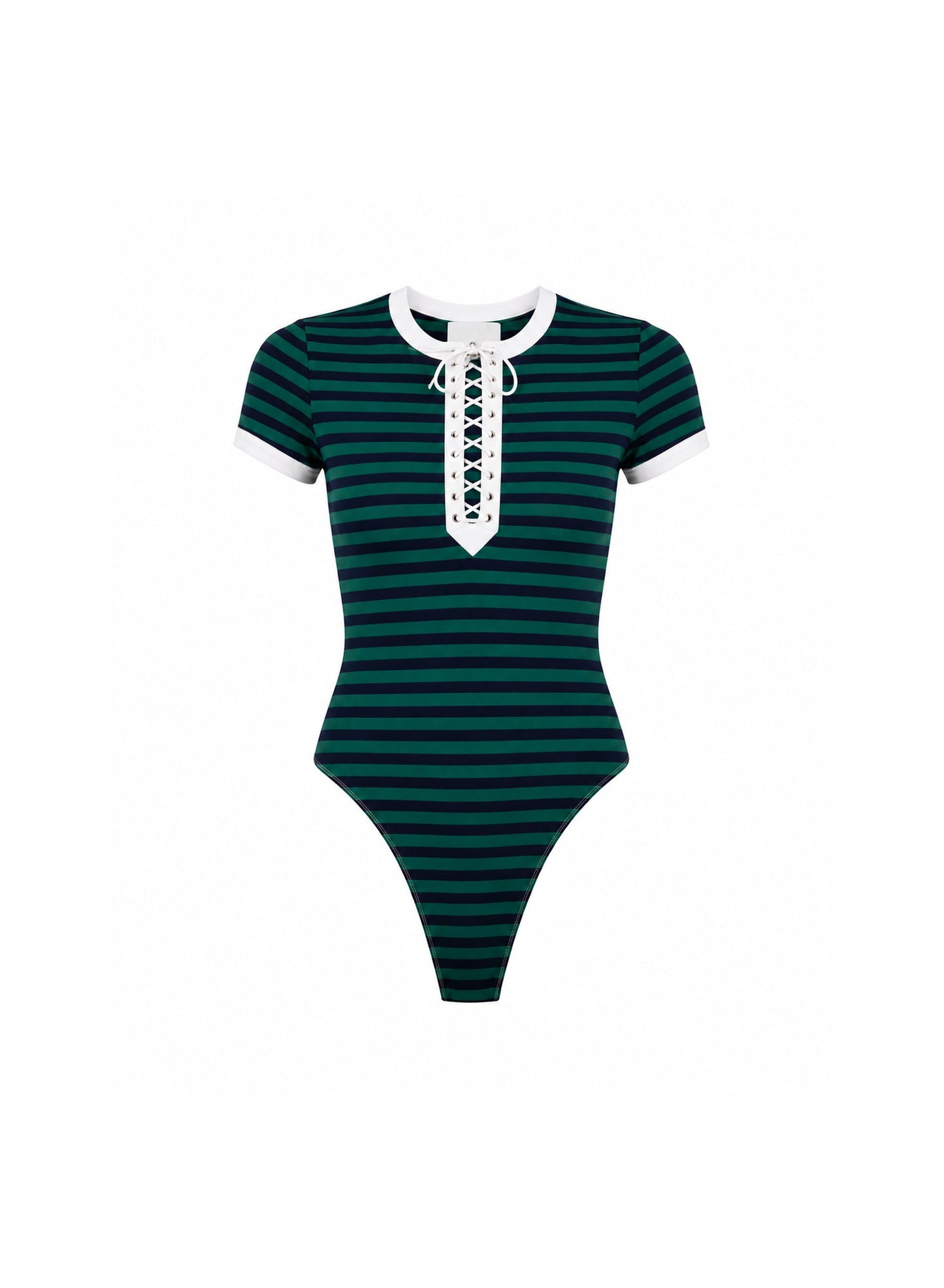 Fleur du Mal Lucky Midnight Navy Ivy Ringer Bodysuit