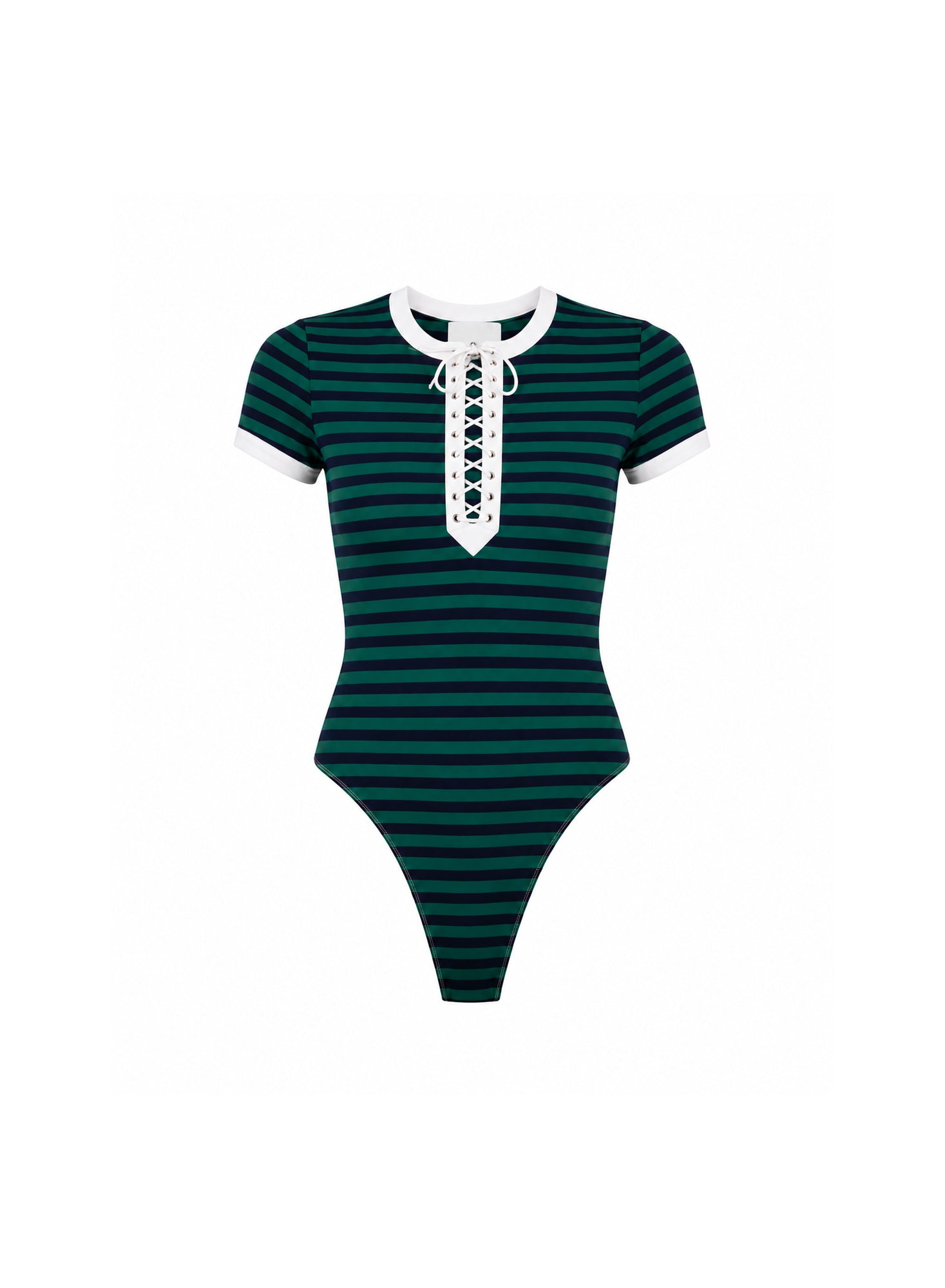 Fleur du Mal Lucky Midnight Navy Ivy Ringer Bodysuit