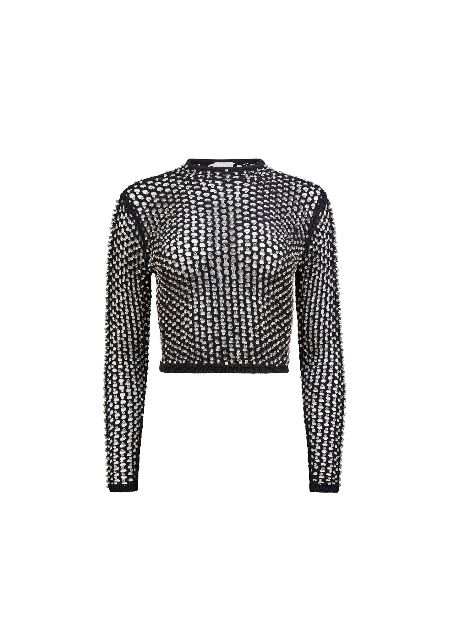 Fleur du Mal Black Spotlight Long Sleeve Top