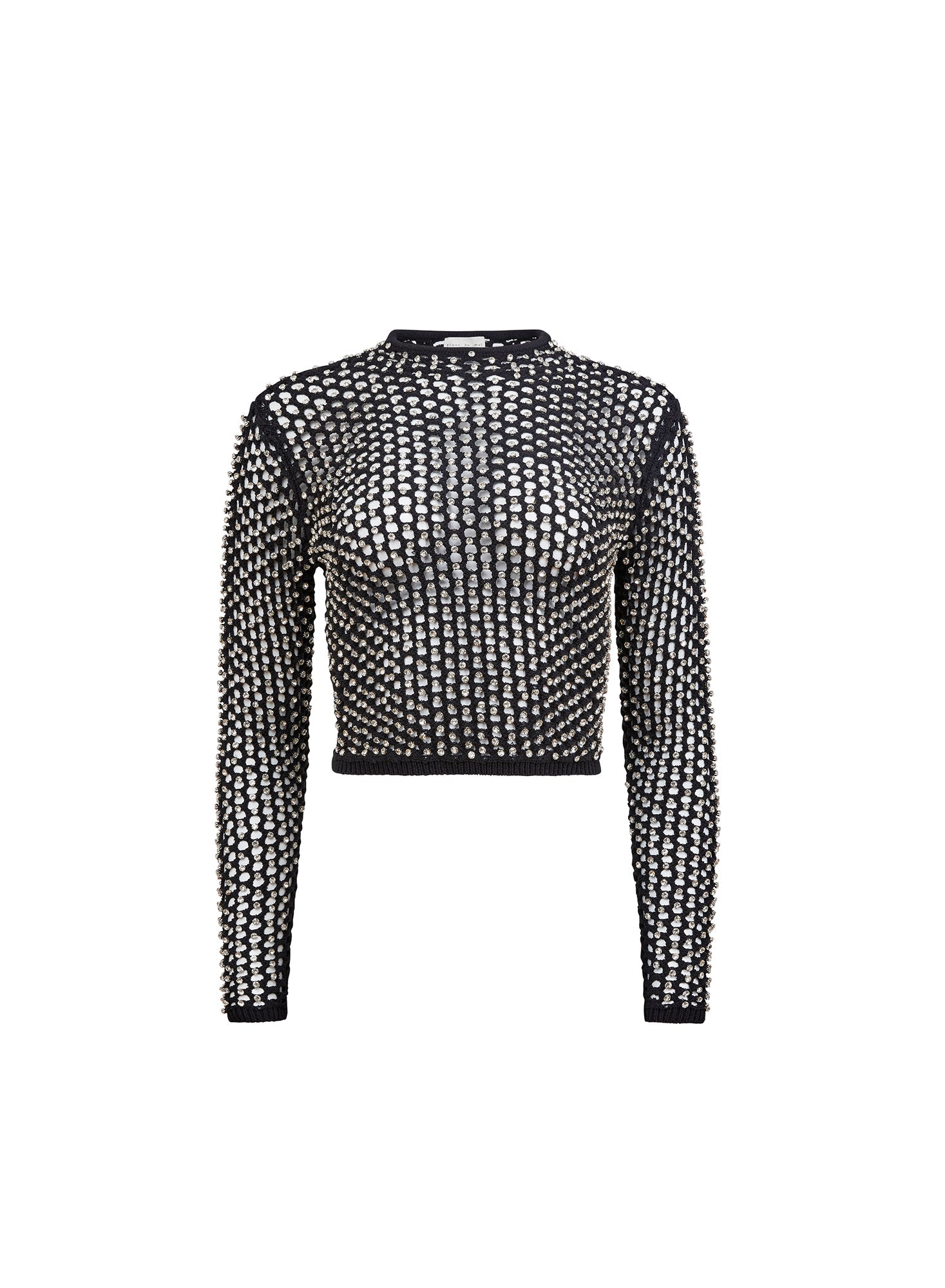 Fleur du Mal Black Spotlight Long Sleeve Top