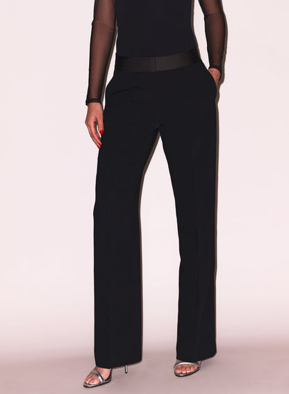 Fleur du Mal Black Tuxedo Pant