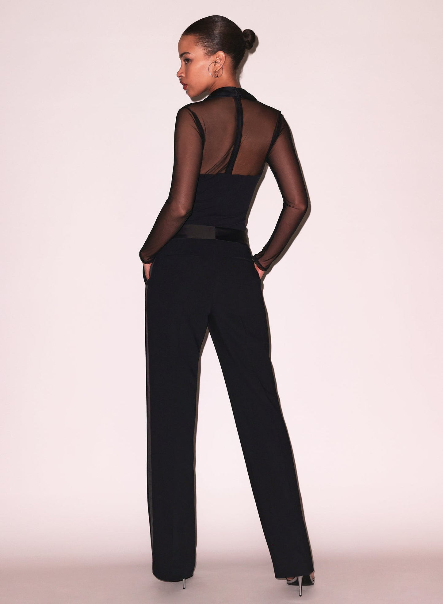 Fleur du Mal Black Tuxedo Pant