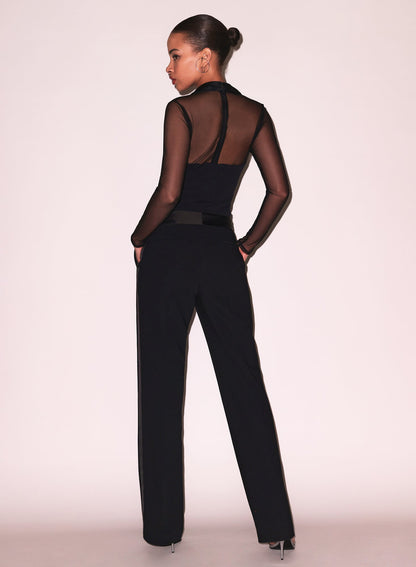 Fleur du Mal Black Tuxedo Pant