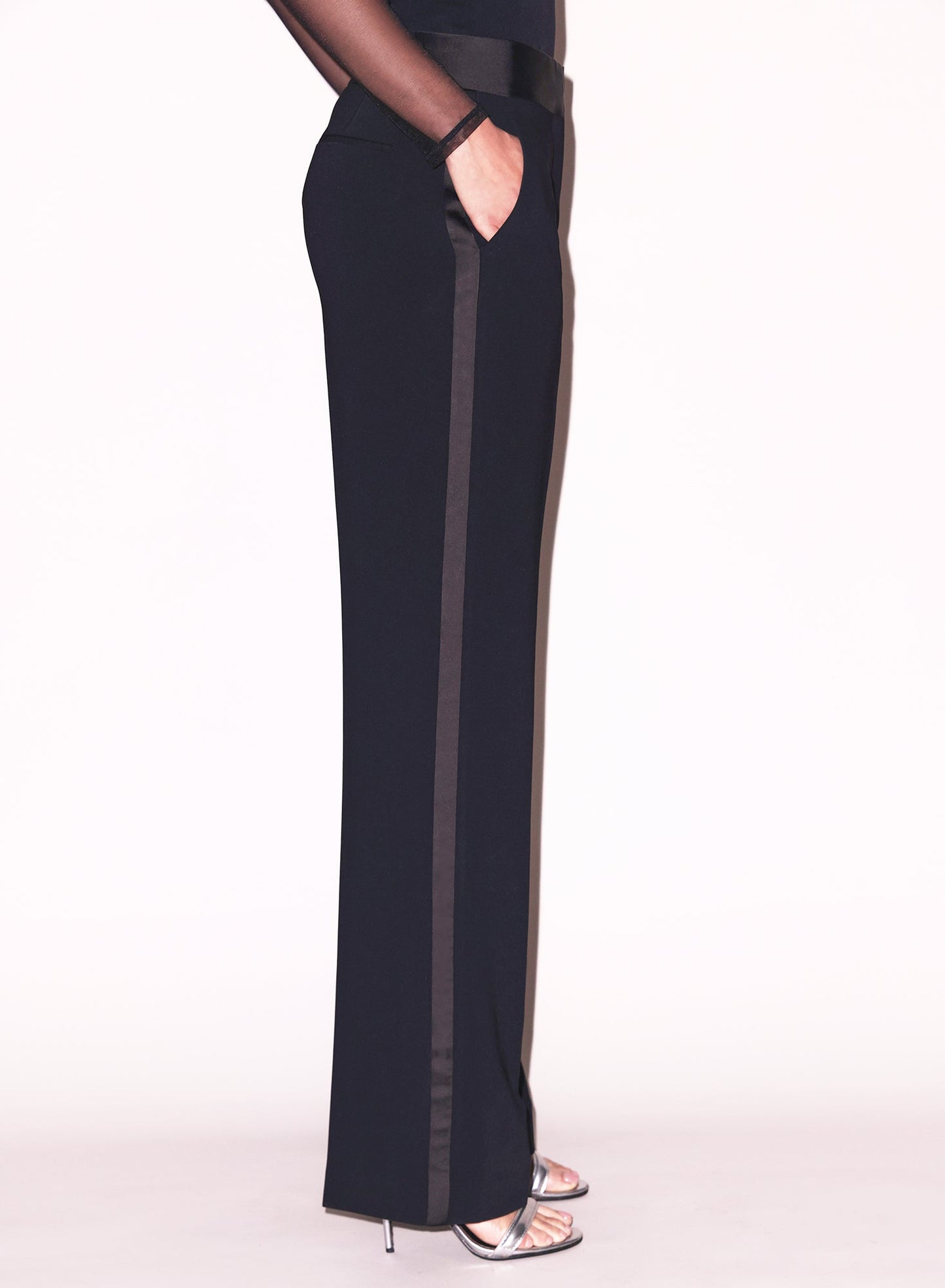 Fleur du Mal Black Tuxedo Pant