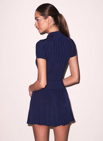 Fleur du Mal Night Sky Rib Flared Skirt