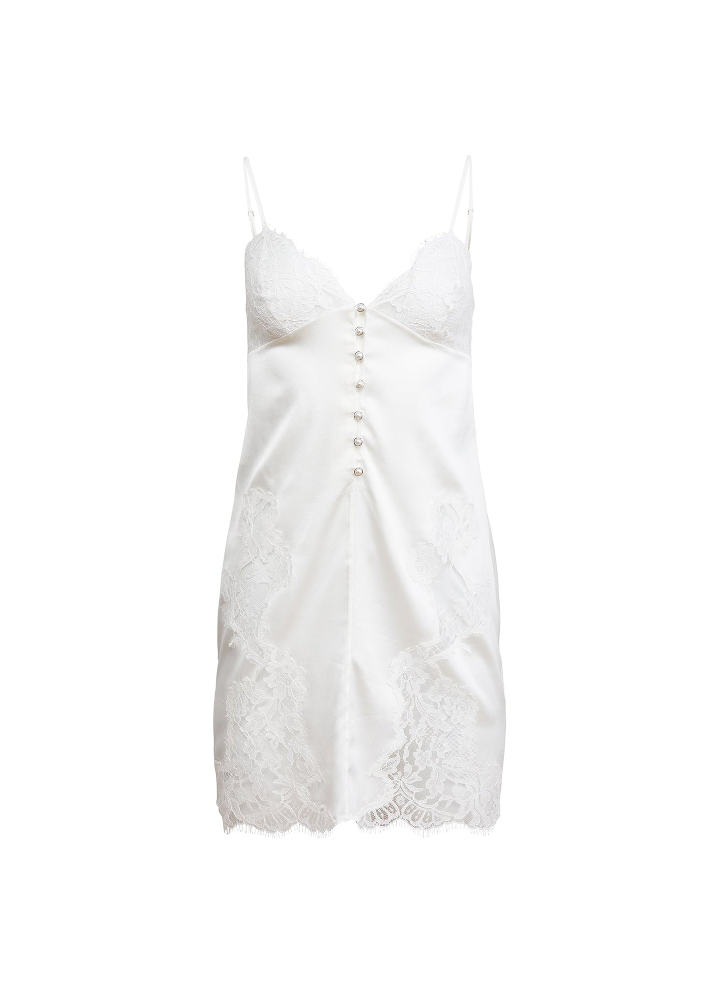 Fleur du Mal Ivory Mia Silk Mini Slip